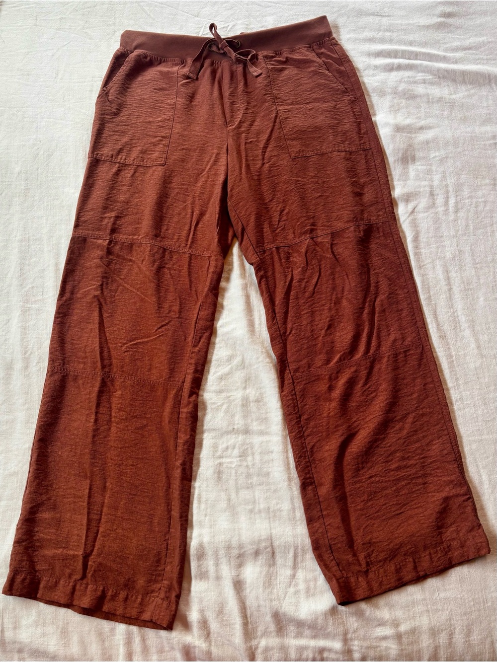 Standard Surplus Rust Brown Drawstring Casual Wideleg Pants